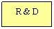 Text Box: R & D
