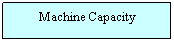 Text Box: Machine Capacity

